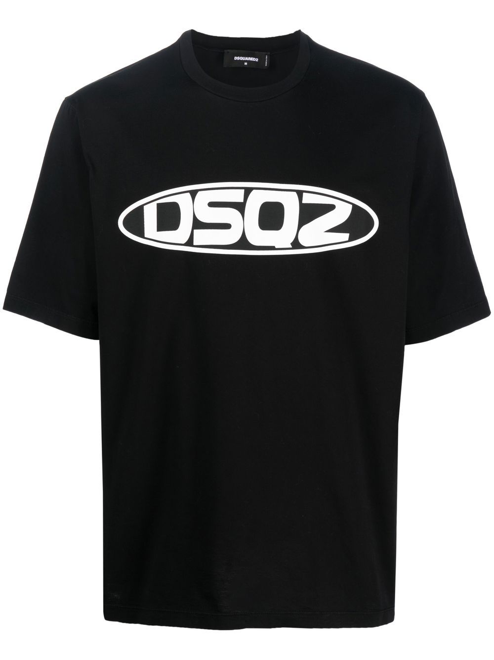 DSQUARED2 logo印花短袖T恤 - 黑色