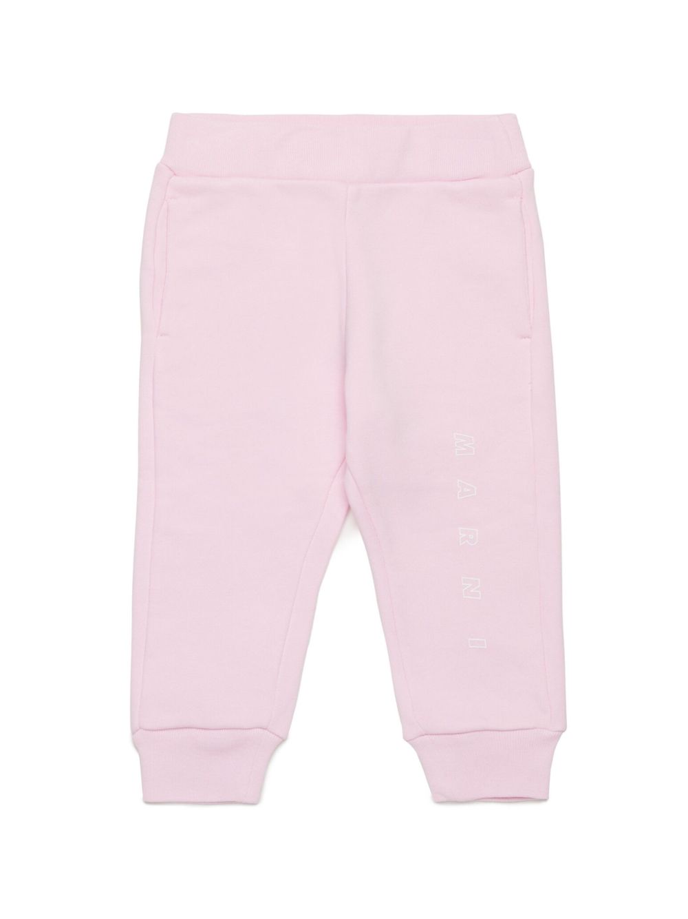 Marni Kids logo印花运动裤 - 粉色