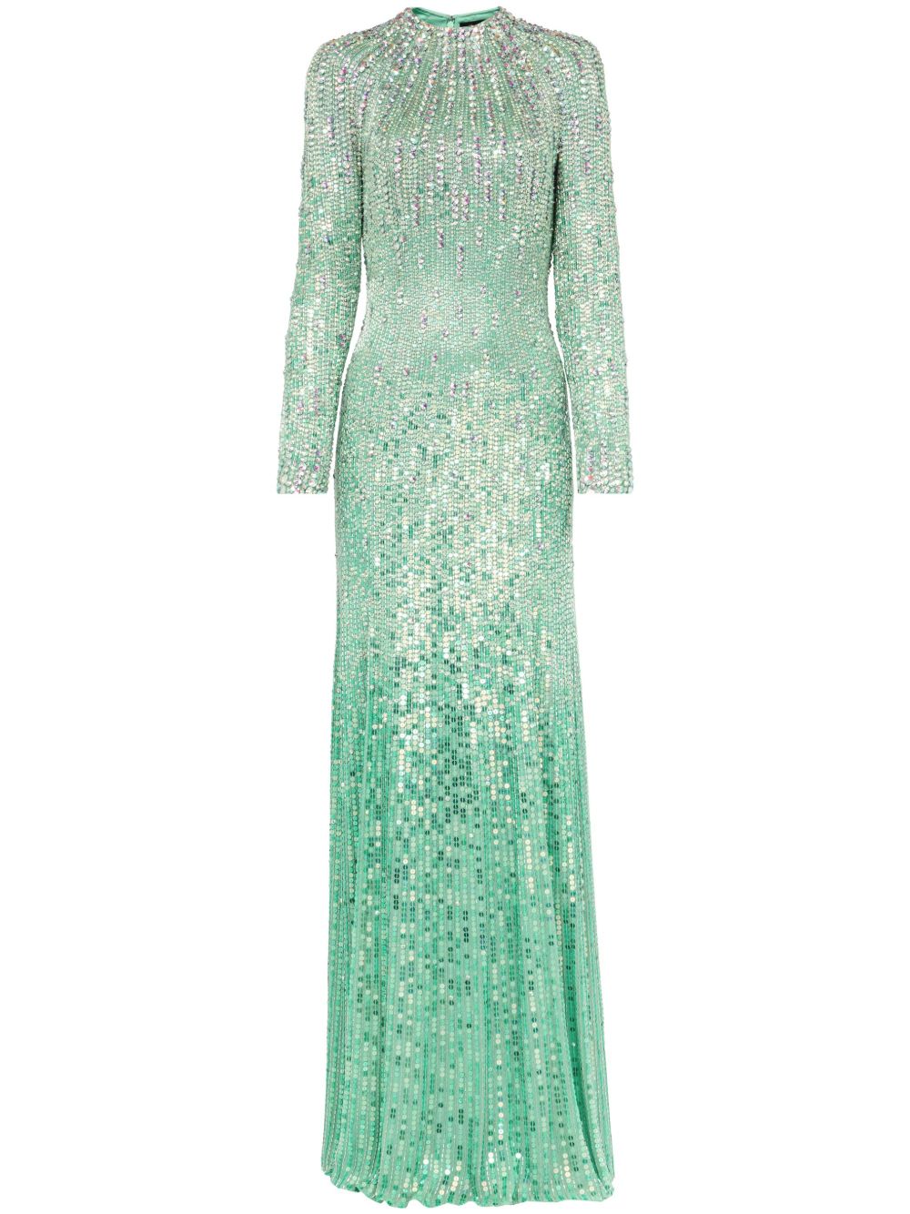 Jenny Packham Aurora 礼服 - 绿色