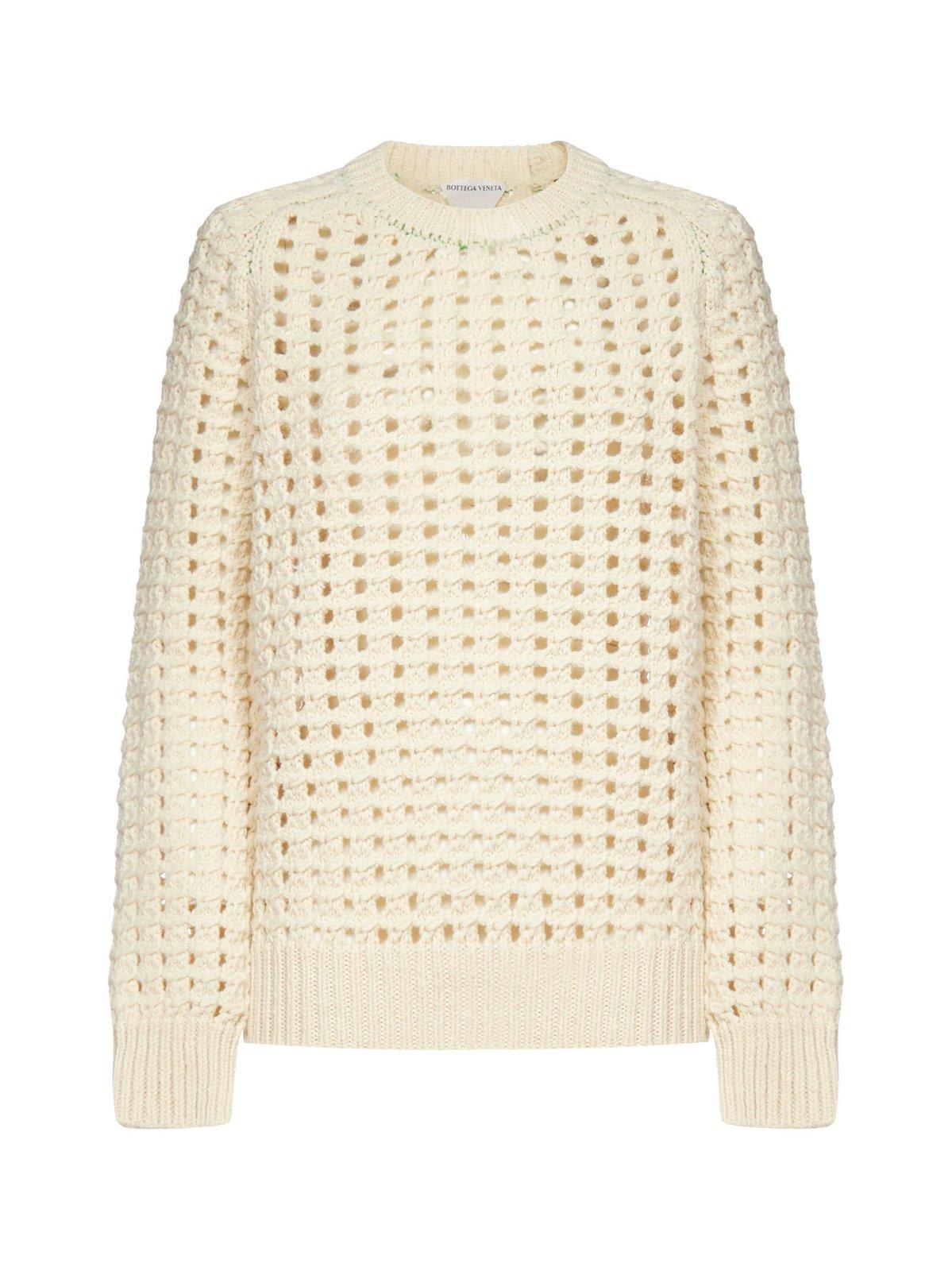 Bottega Veneta Openknitted Crewneck Jumper