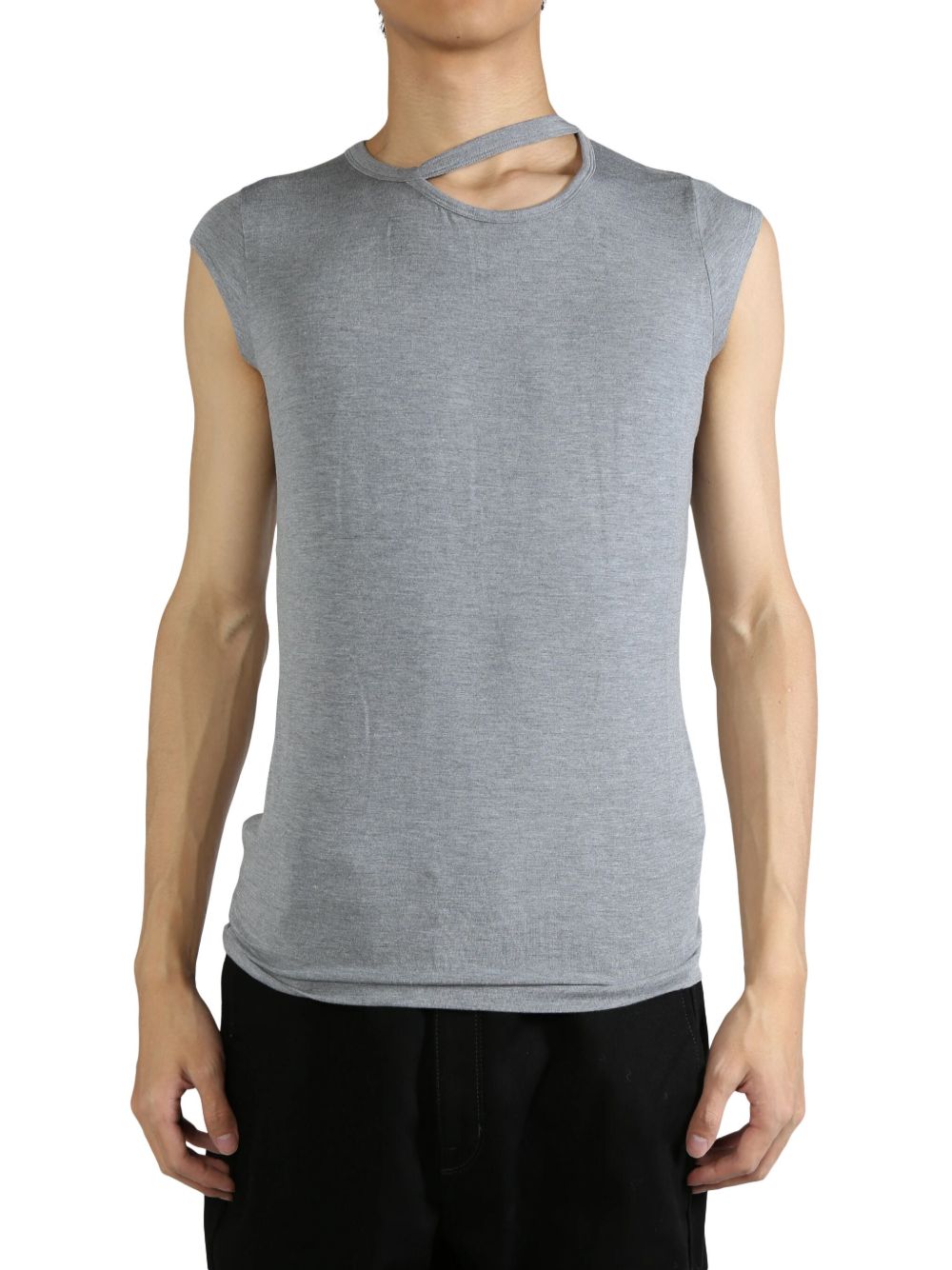 LGN LOUIS GABRIEL NOUCHI cut-out T-shirt - 灰色