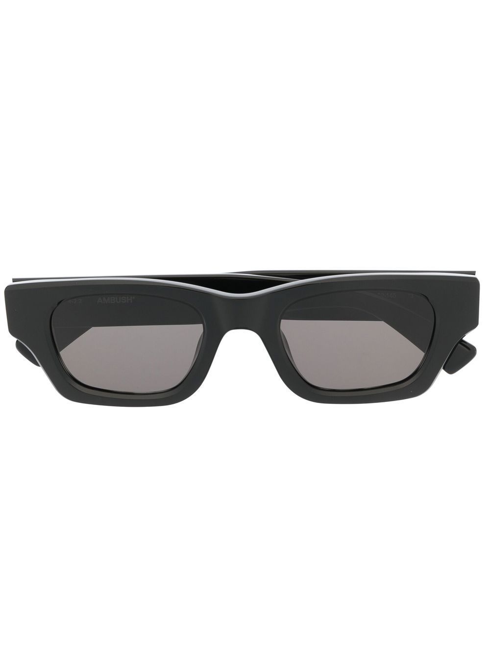 Ambush Eyewear Ray 有色镜片长方形镜框太阳眼镜 - 黑色