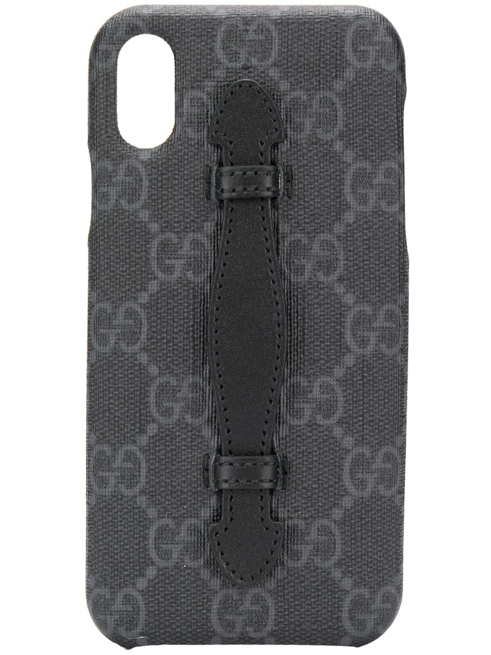 Gucci iPhone XS GG 图案手机壳 - 黑色