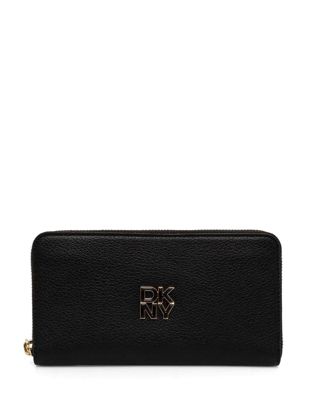 DKNY logo标牌钱包 - 黑色