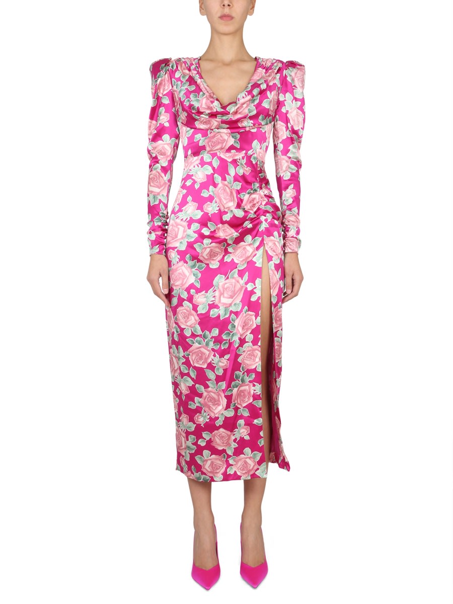 Alessandra Rich Dress In Satin