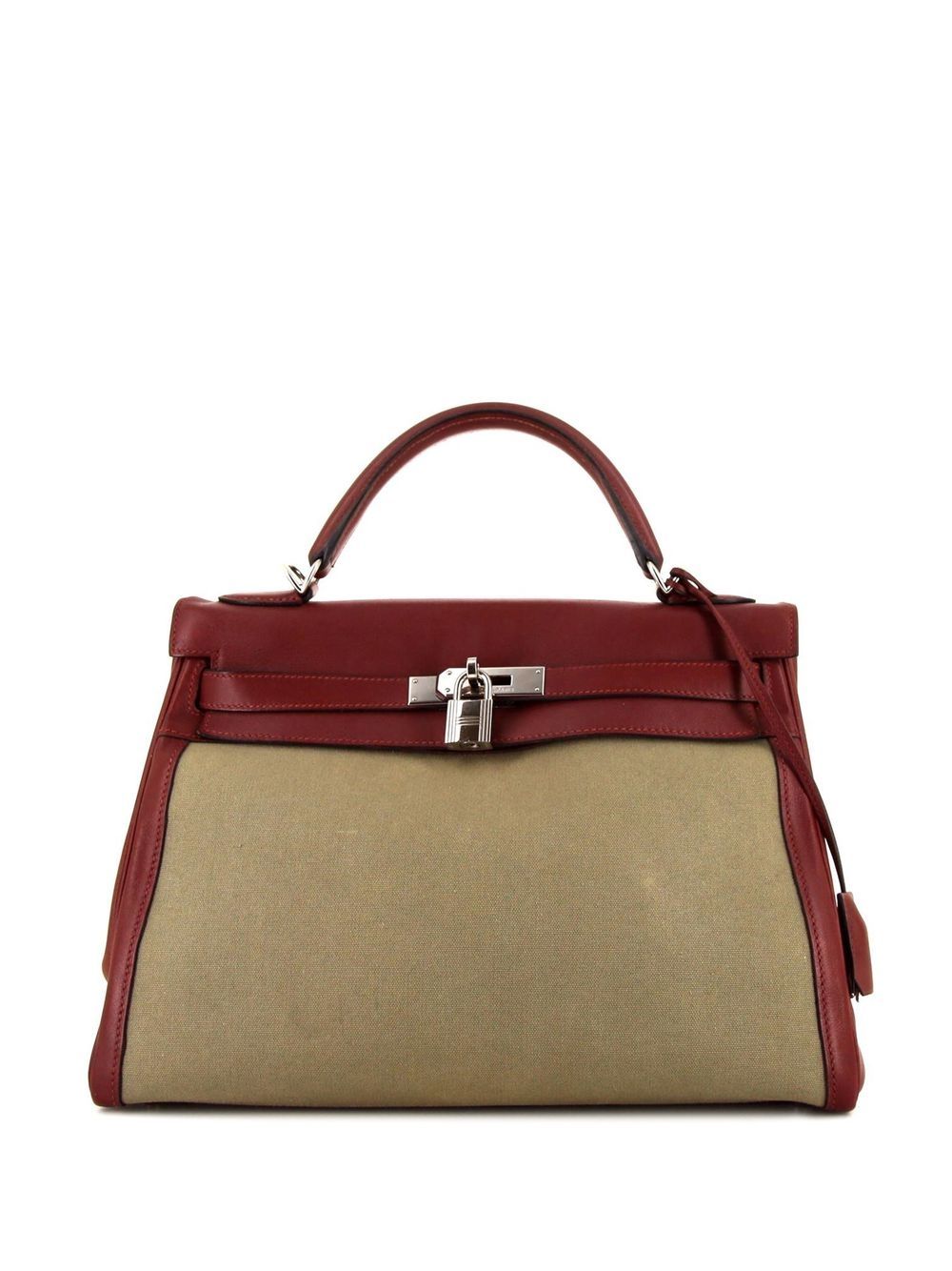 Hermès Pre-Owned Kelly 32 手提包（典藏款） - 红色