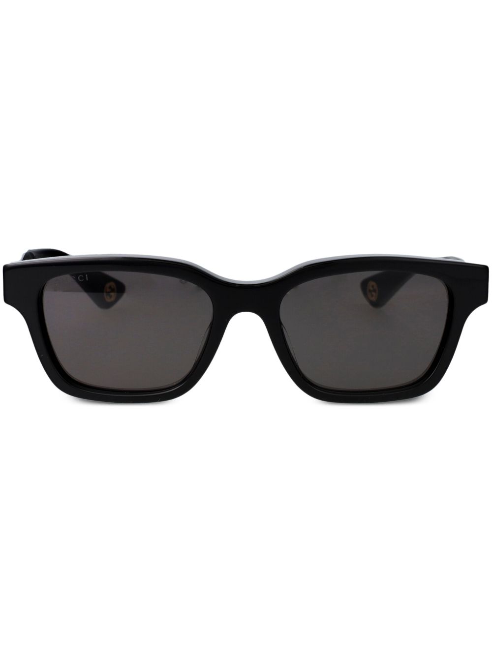 Gucci Eyewear 印花方框太阳眼镜 - 黑色