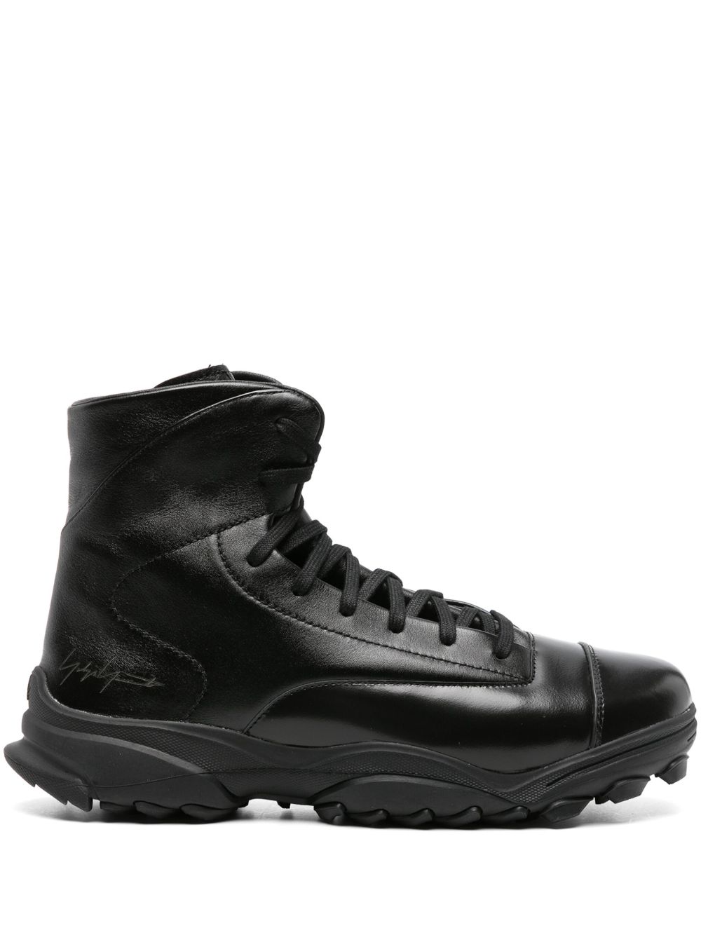 Y-3 GSG9 皮质运动鞋 - 黑色