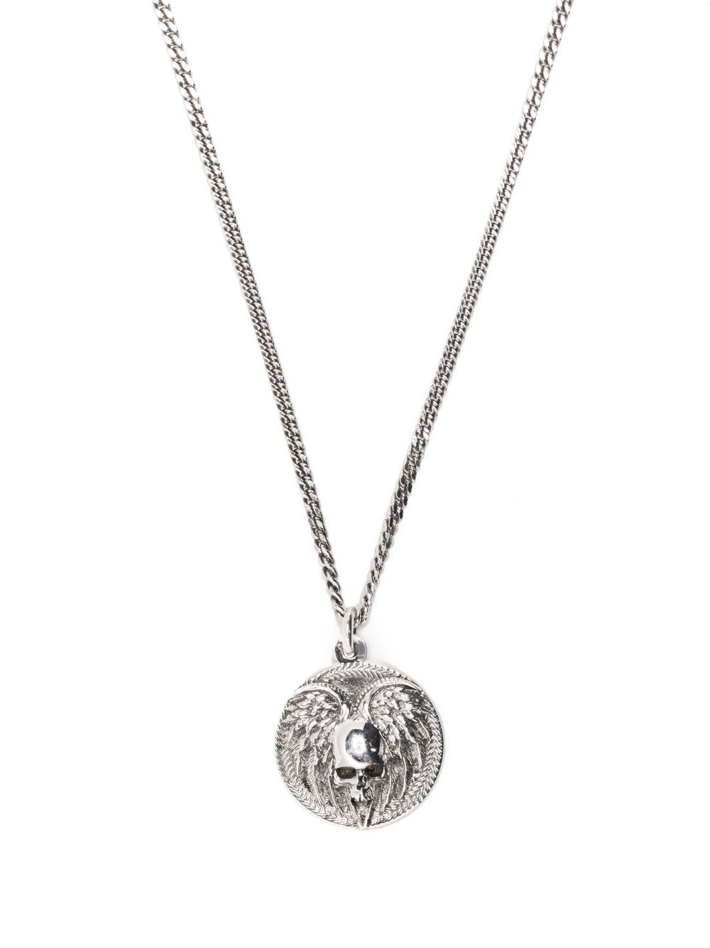 Emanuele Bicocchi Large Coin 项链 - 银色