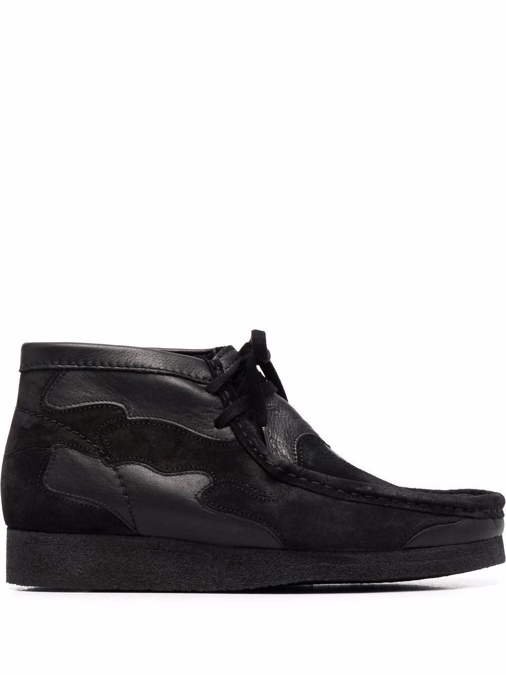 Clarks Originals Wallabee Patch 迷彩及踝靴 - 黑色