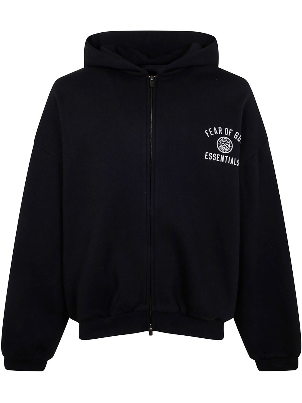 FEAR OF GOD ESSENTIALS logo印花连帽衫 - 黑色