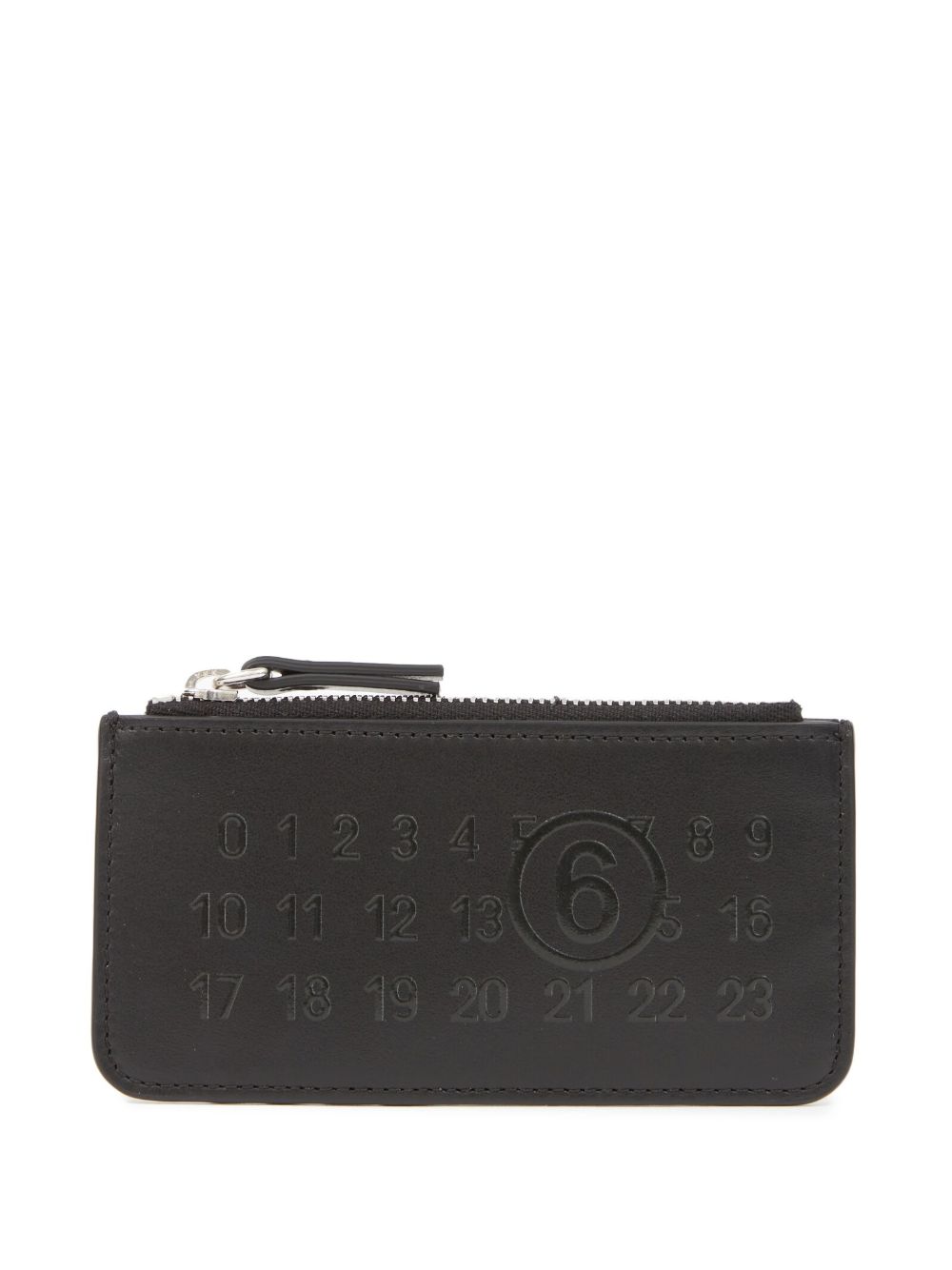 MM6 Maison Margiela Numeric logo压纹卡夹 - 黑色
