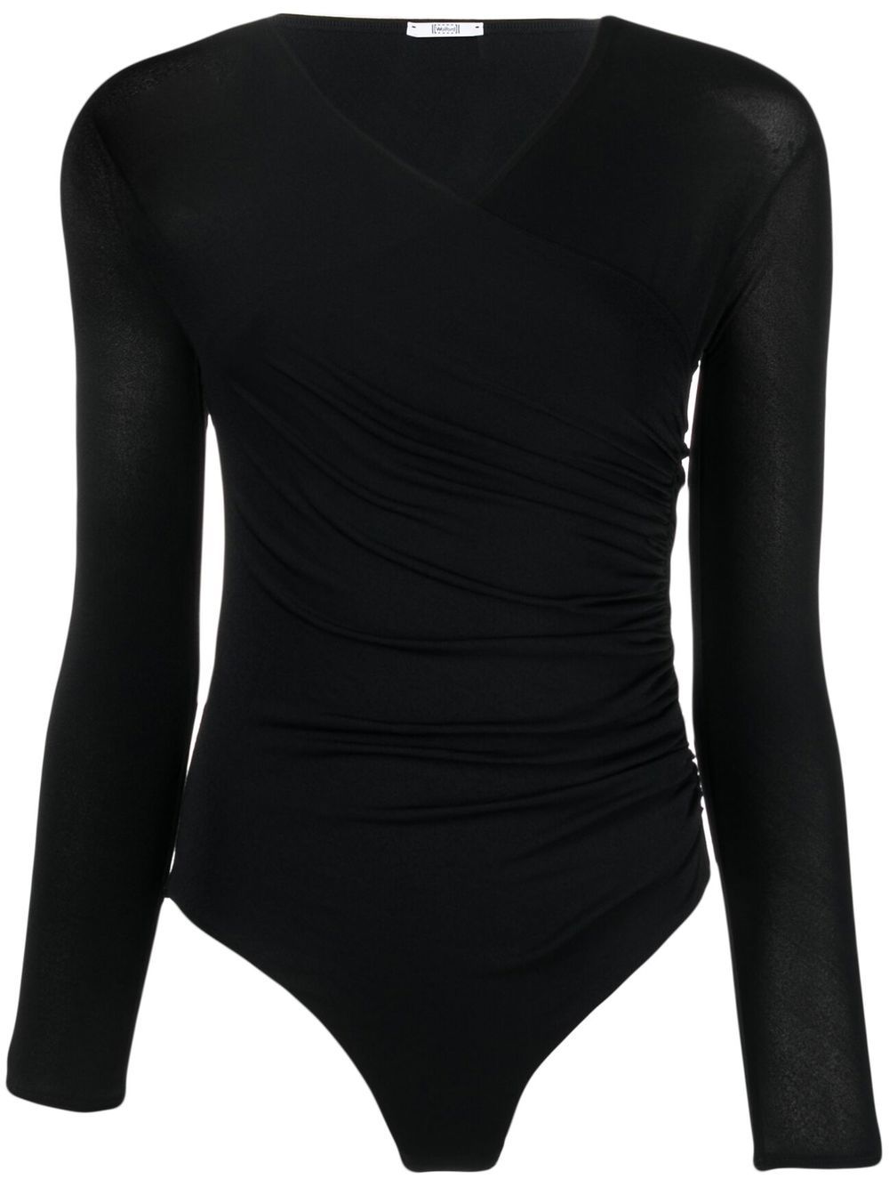 Wolford The Cathered Cache-Coeu 连体紧身衣 - 黑色