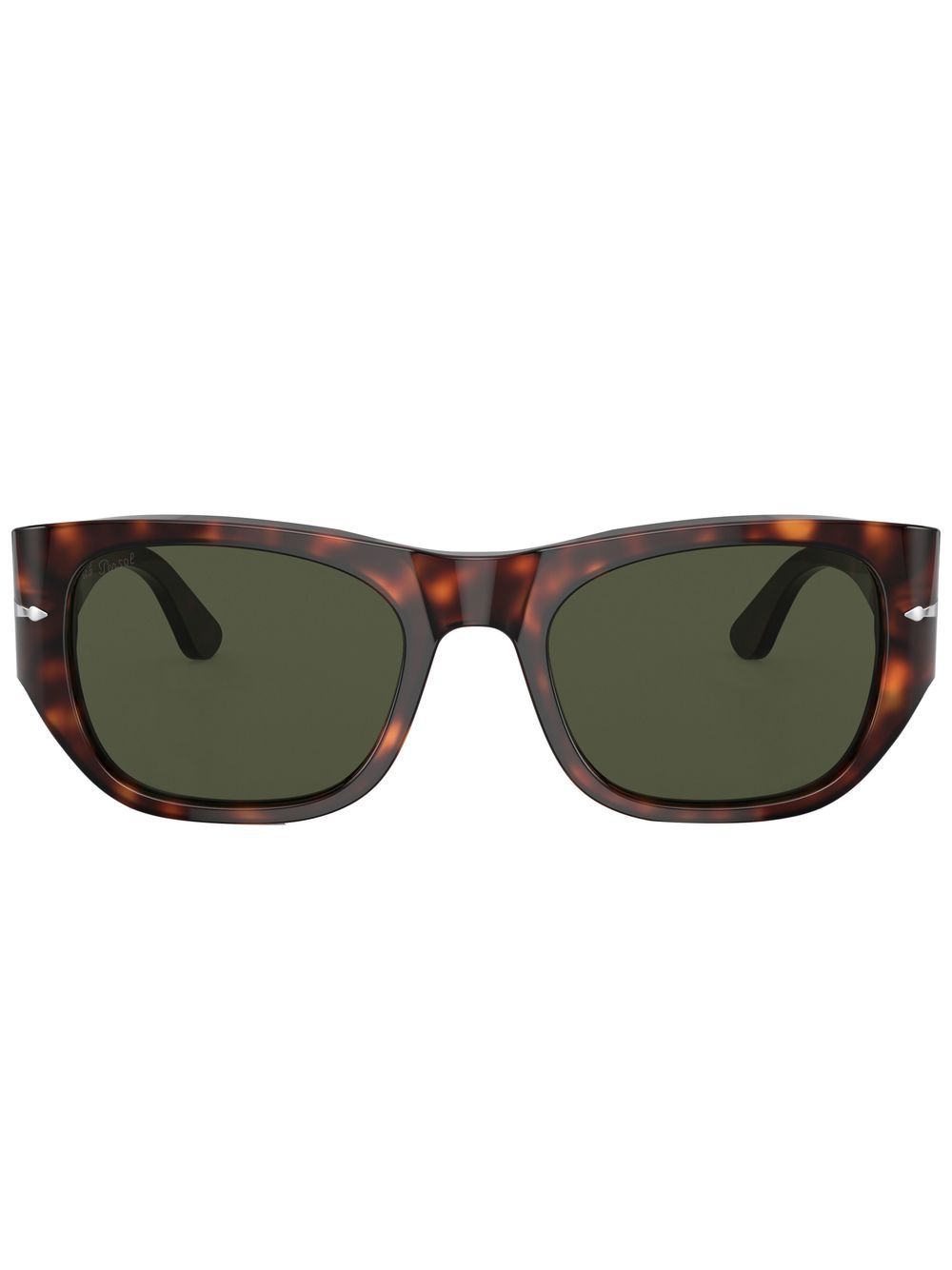 Persol Wayfarer 镜框玳瑁纹太阳眼镜 - 绿色