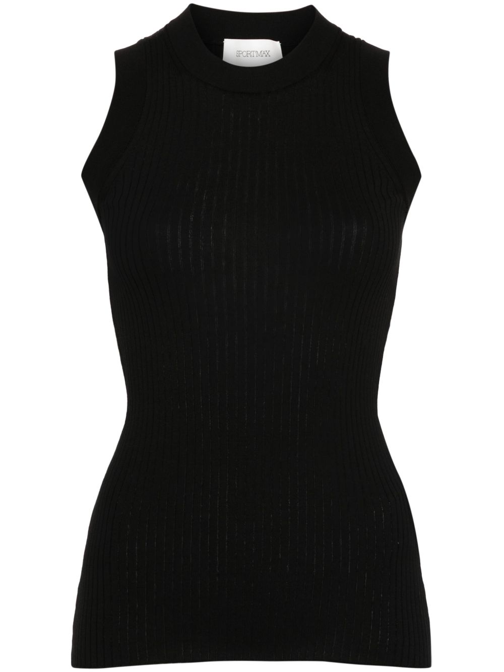 Sportmax Toledo 棉针织上衣 - 黑色