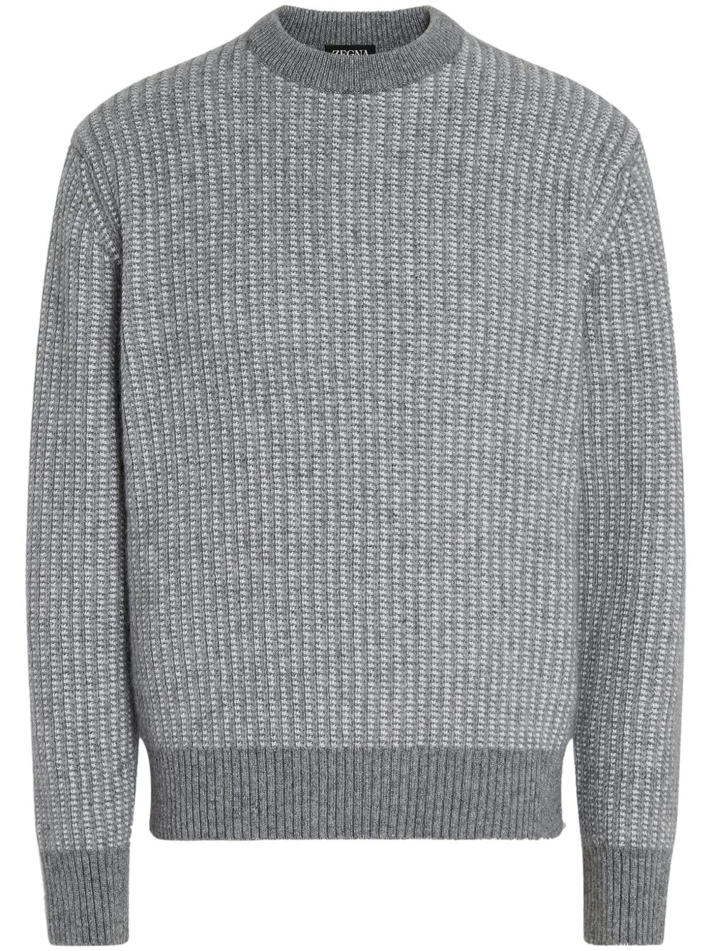 Zegna 双色毛衣 - 灰色