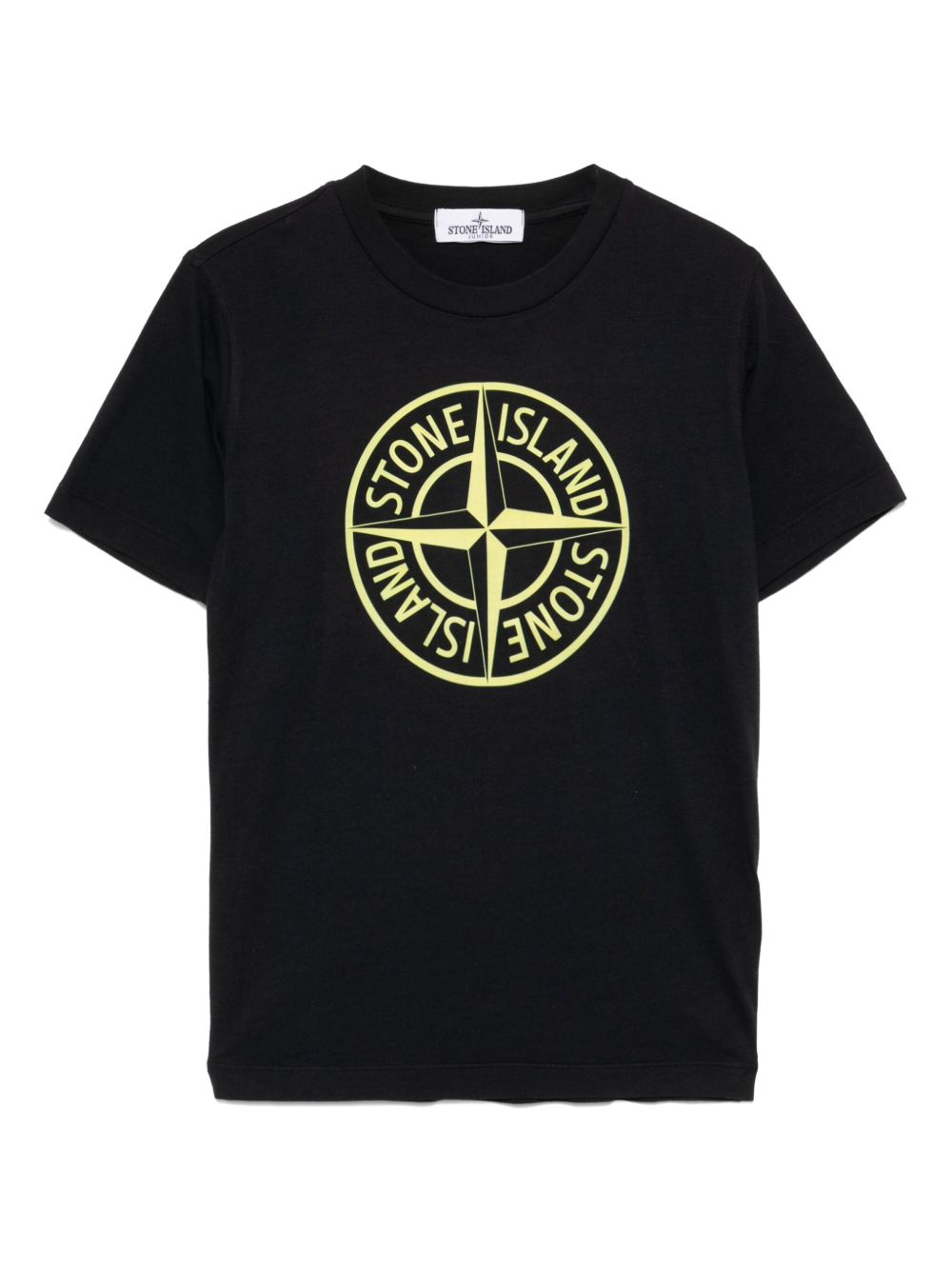 Stone Island Junior logo印花T恤 - 蓝色