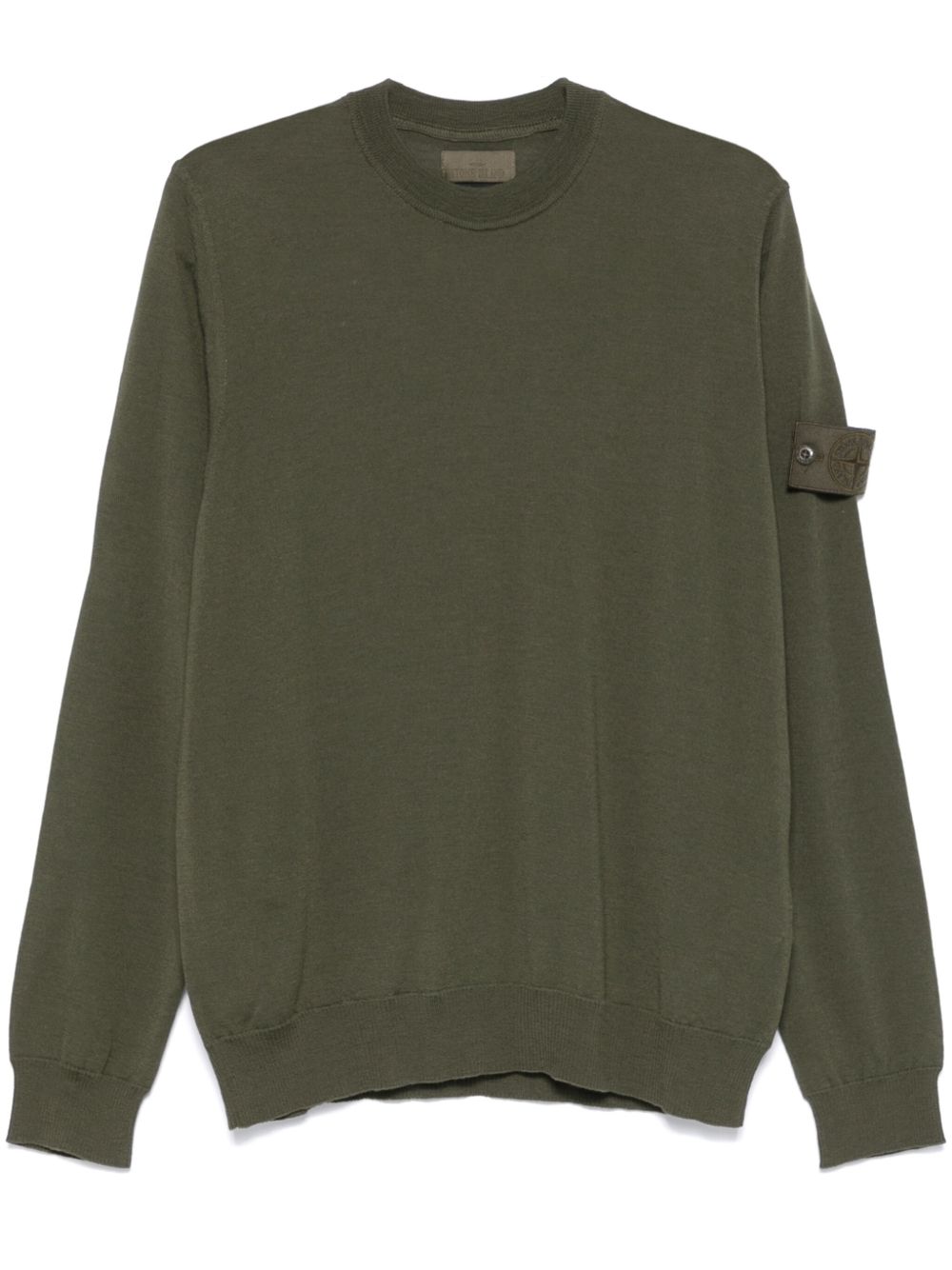 Stone Island 罗盘徽章毛衣 - 绿色