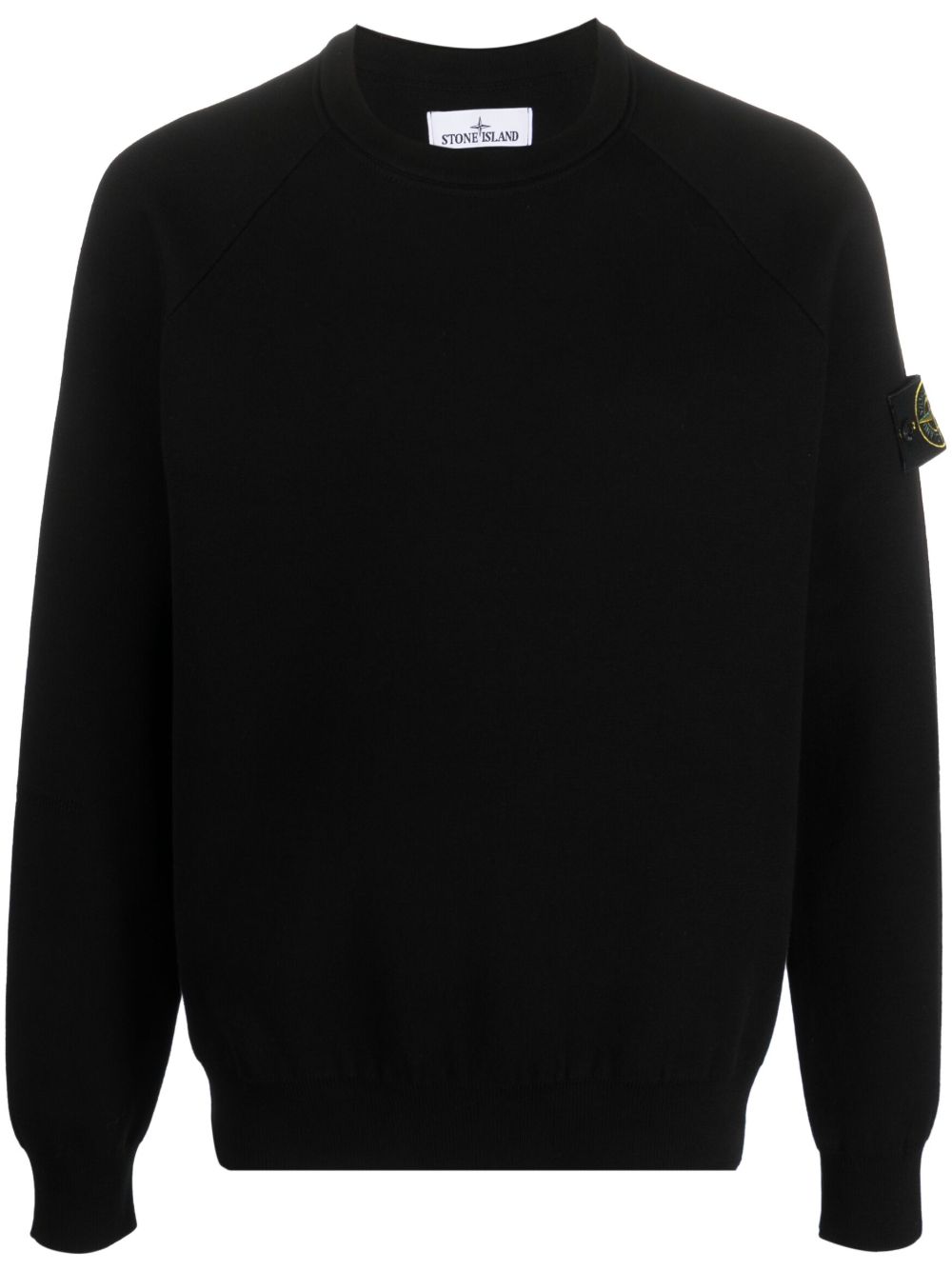 Stone Island 罗盘图案棉混纺卫衣 - 黑色