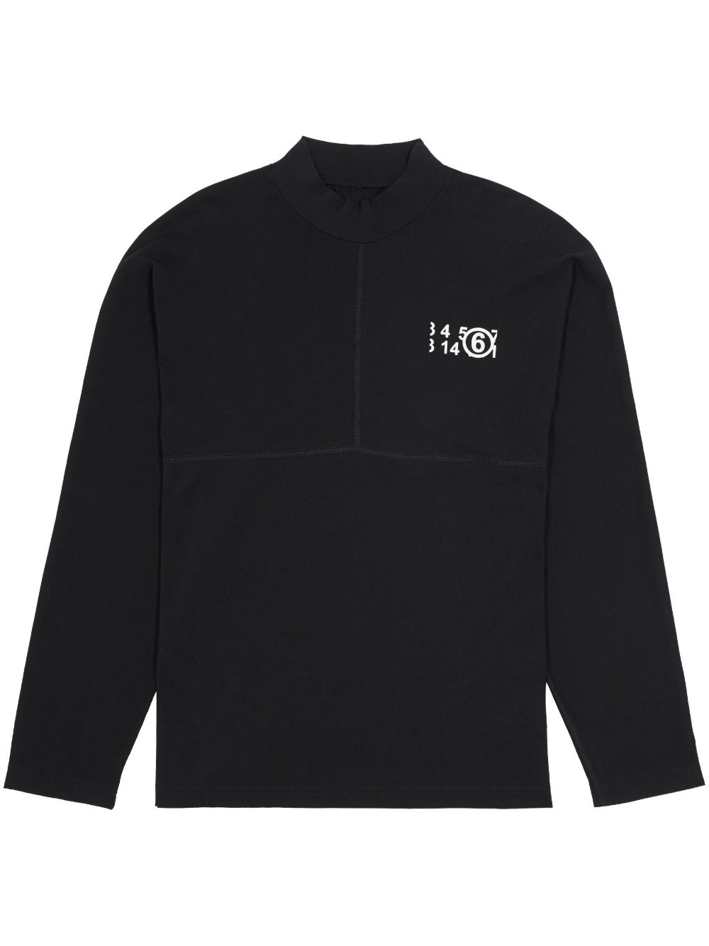 MM6 Maison Margiela Zoom 数字图案T恤 - 黑色