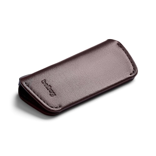 Bellroy Key Cover Plus Leather Key Holder, Organizer and Wallet Deep Plum