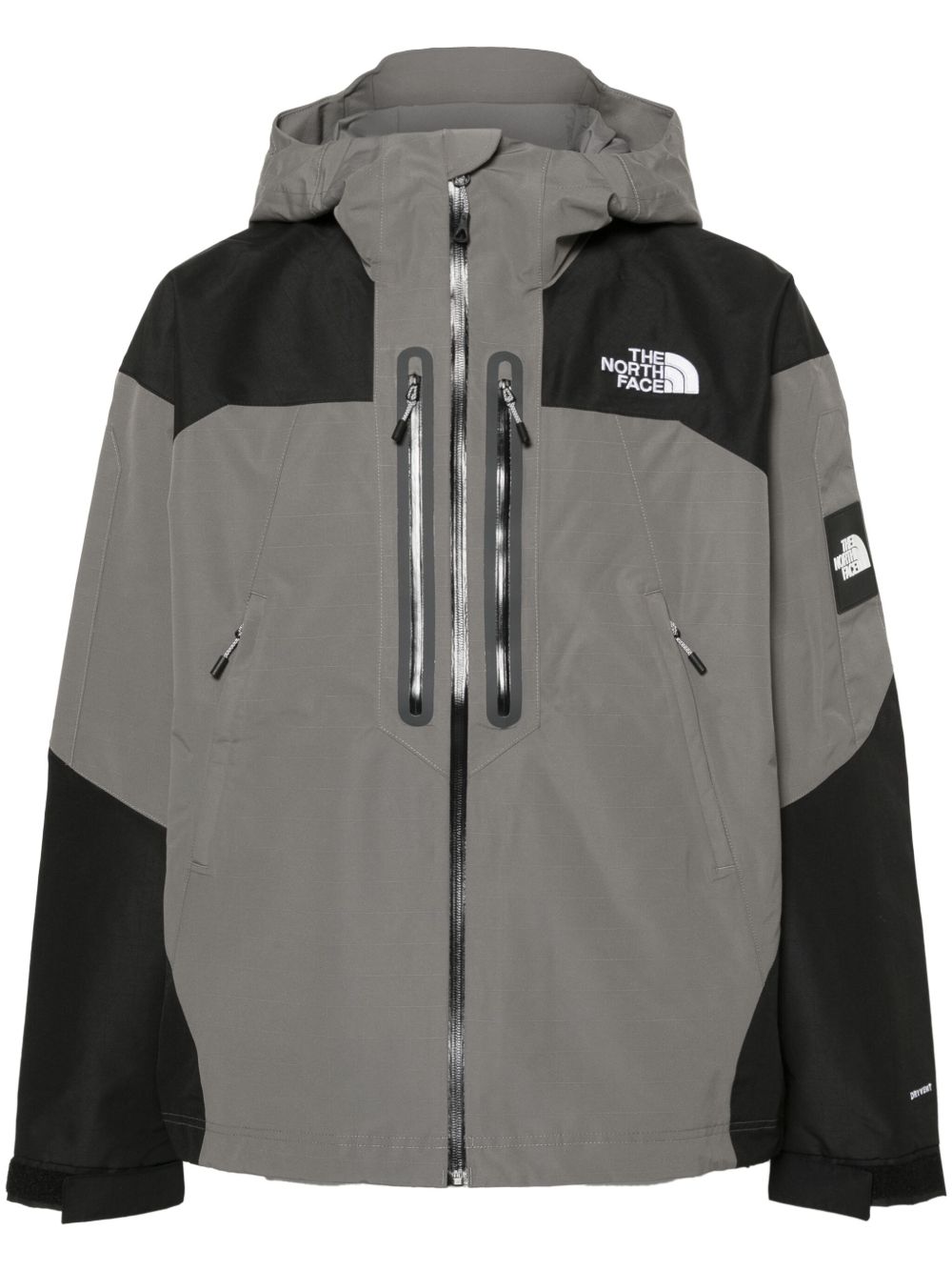 The North Face logo刺绣夹克 - 灰色