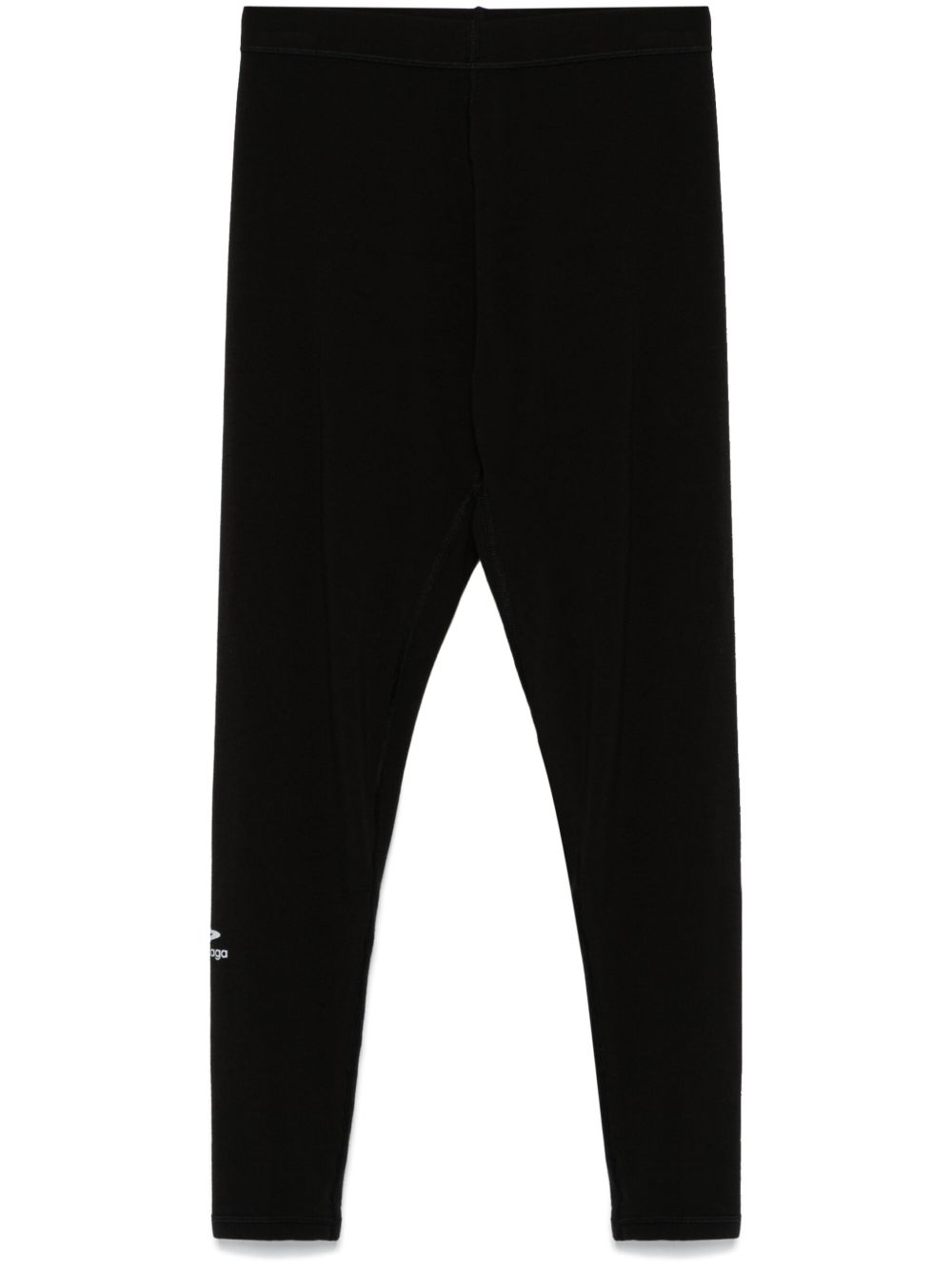 Balenciaga logo印花打底裤 - 黑色