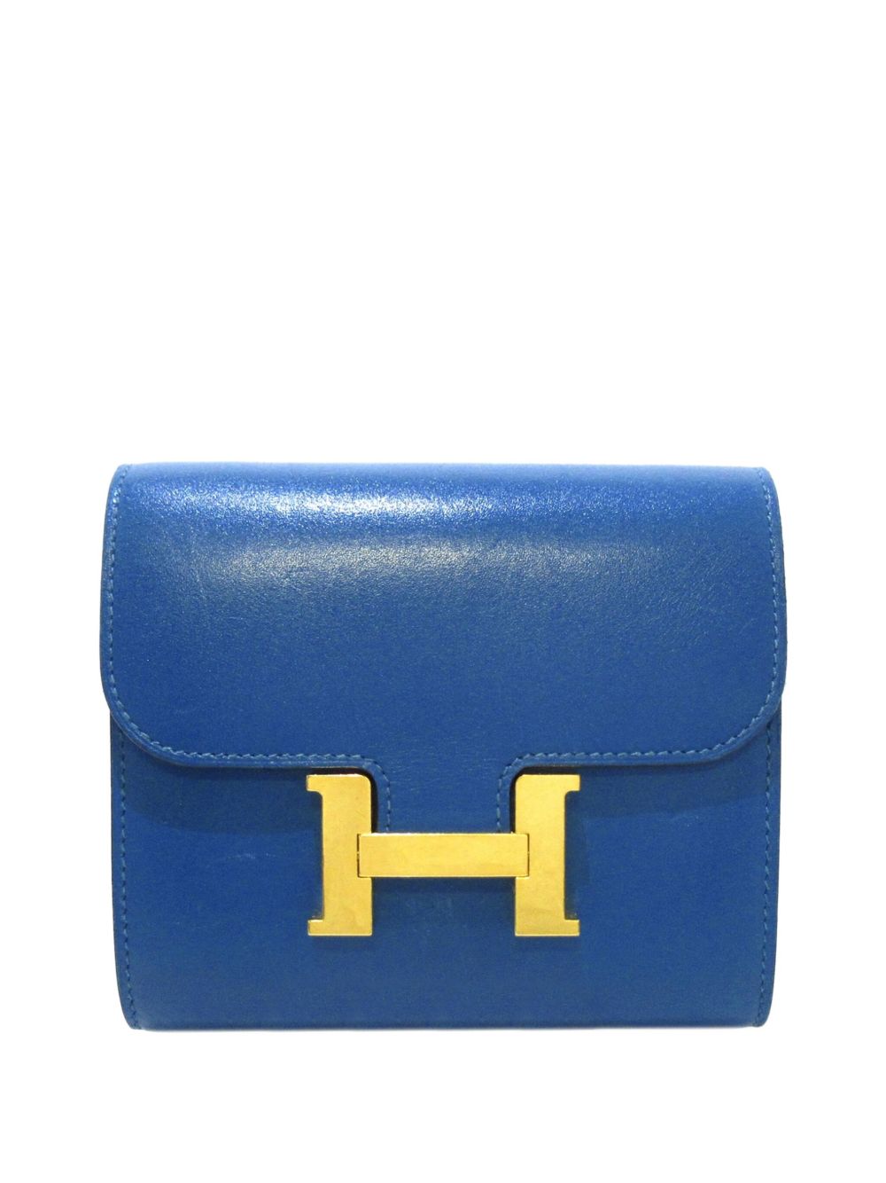 Hermès Pre-Owned Constance Compact Wallet 小号钱包（典藏款） - 蓝色