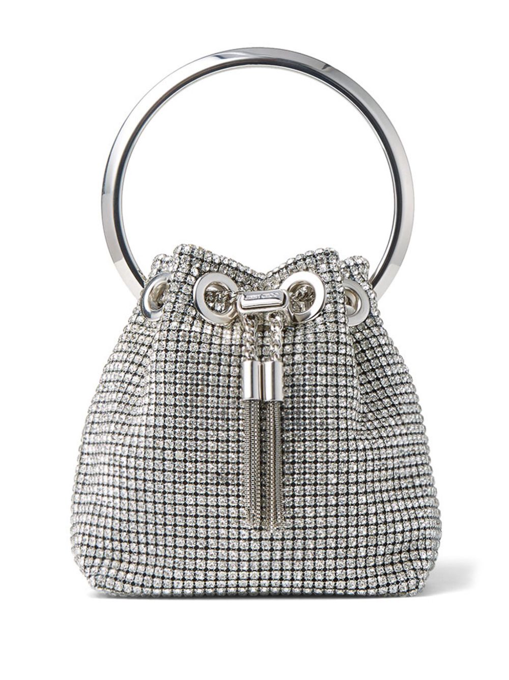 Jimmy Choo Bon Bon 晶饰迷你包 - 银色