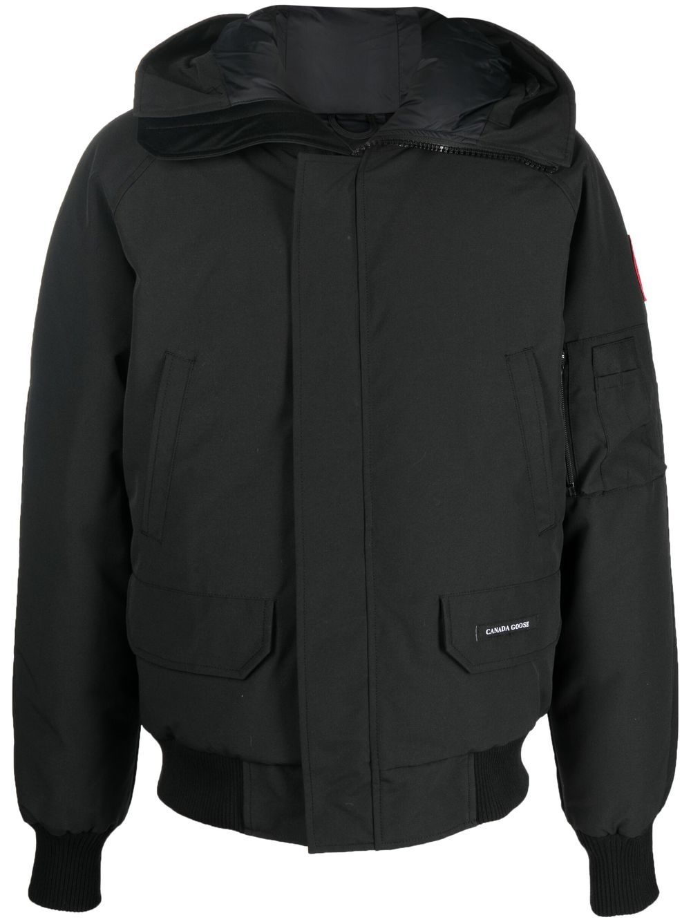 Canada Goose Chilliwack 连帽飞行员夹克 - 黑色