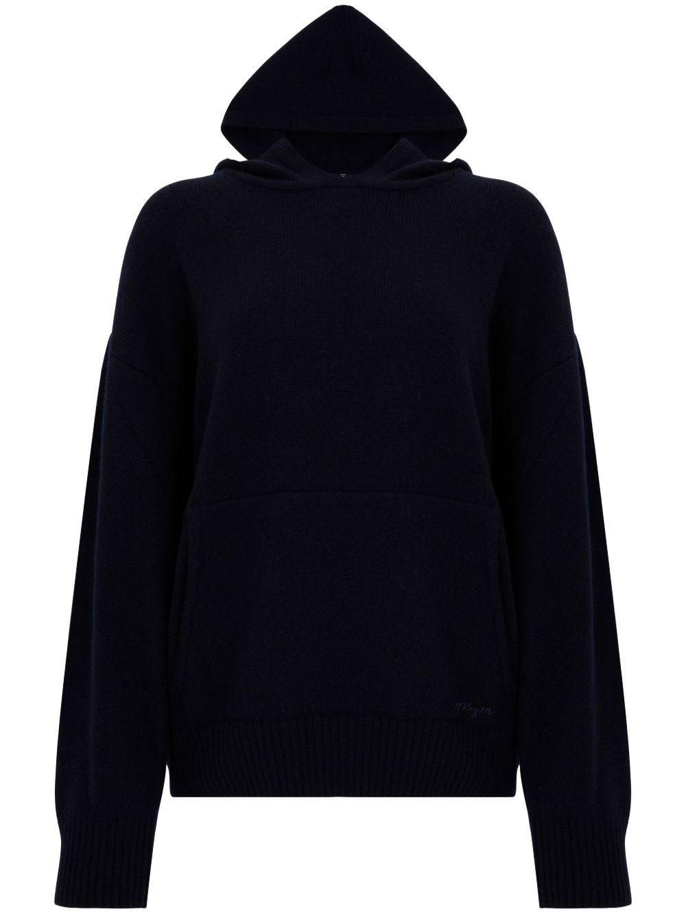 MSGM 针织连帽衫 - 蓝色