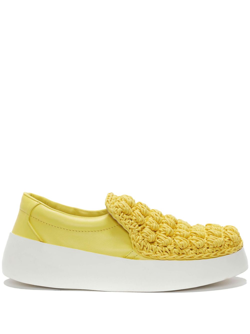 JW Anderson 爆米花针织套穿式运动鞋 - 黄色