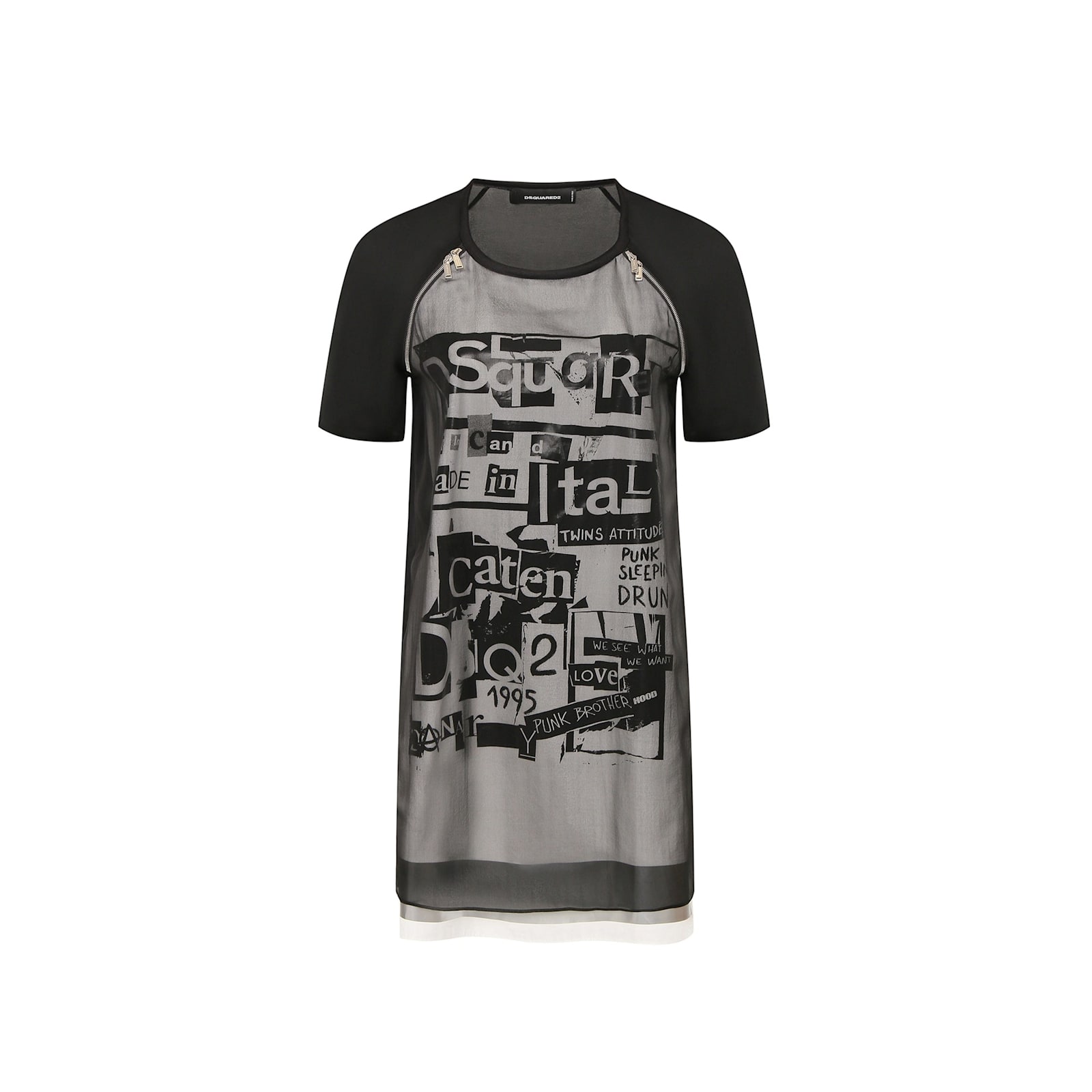Dsquared2 Silk Printed Mini Dress