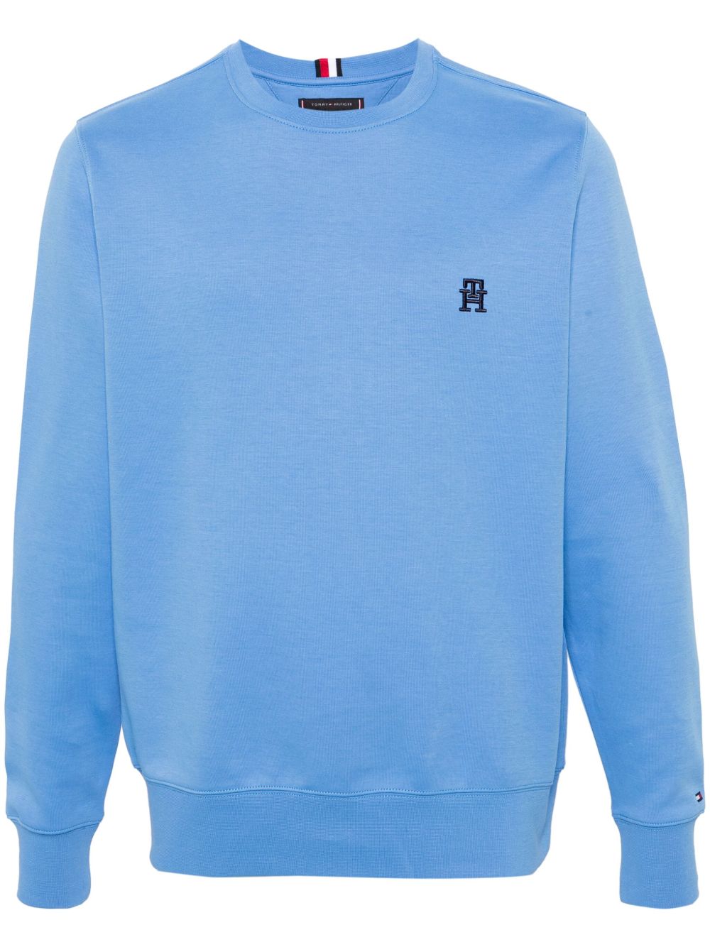 Tommy Hilfiger logo刺绣卫衣 - 蓝色