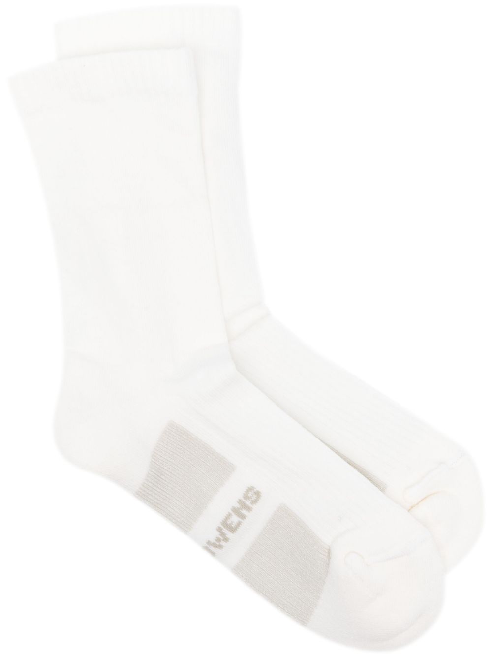 Rick Owens Glitter 针织袜 - 白色