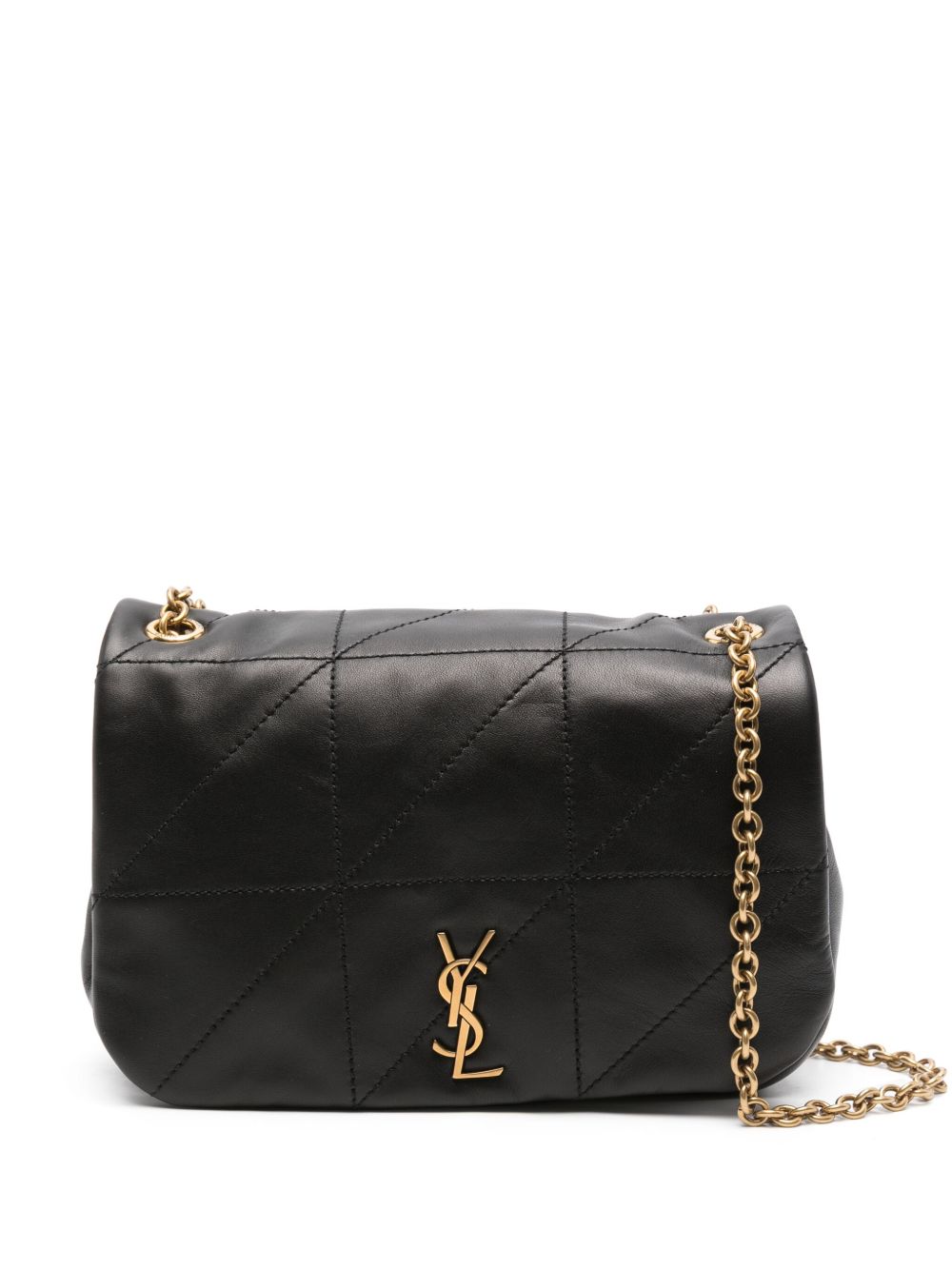 Saint Laurent Jamie 4.3 皮质迷你斜挎包 - 黑色