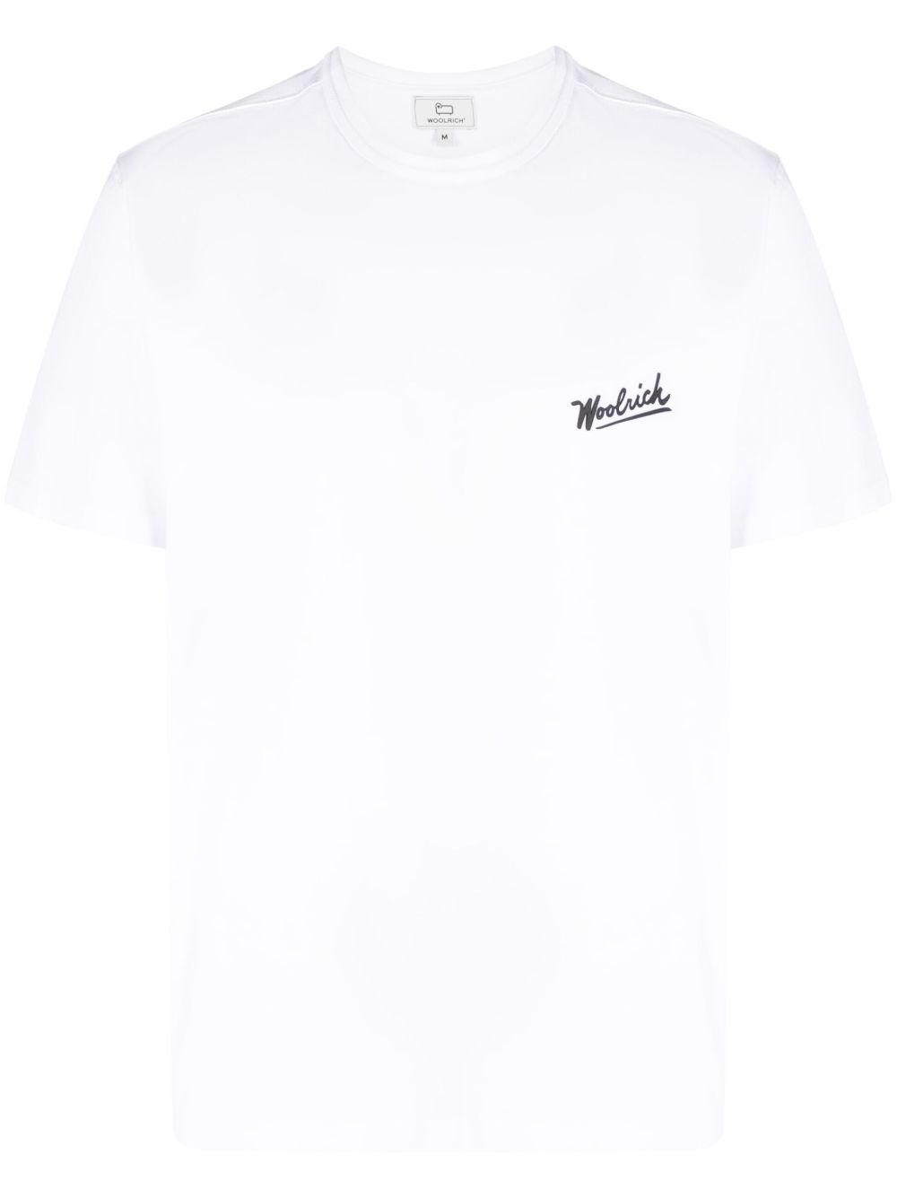 Woolrich logo印花棉T恤 - 白色