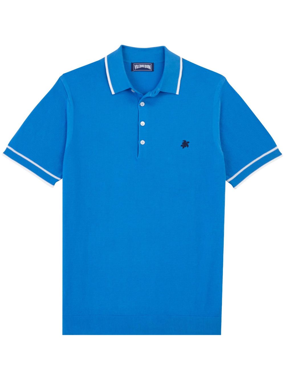 Vilebrequin logo刺绣polo衫 - 蓝色