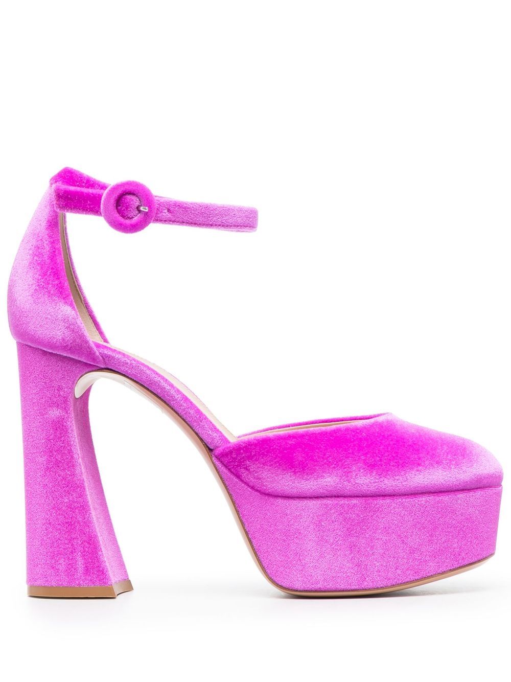 Gianvito Rossi 绒面皮高跟鞋 - 粉色