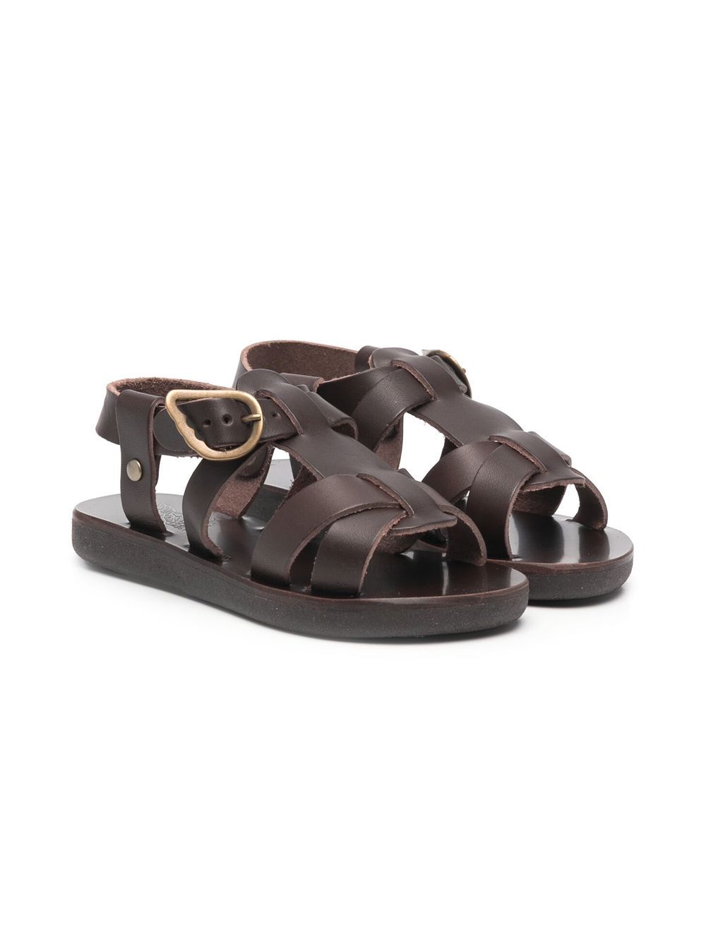 ANCIENT GREEK SANDALS KIDS Leonidas 露趾凉鞋 - 褐色