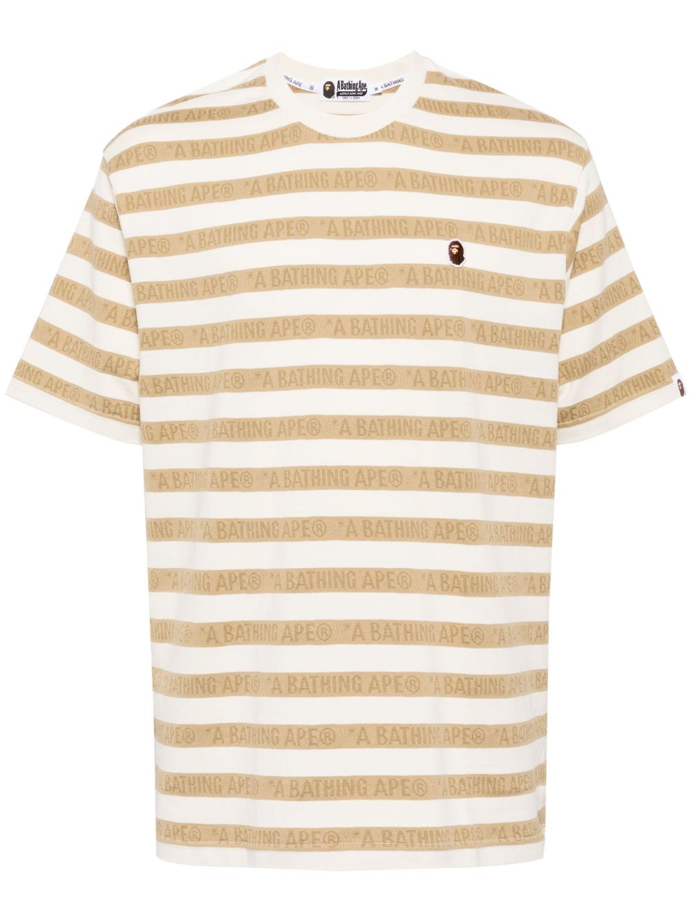 A BATHING APE® 大面积logo印花棉T恤 - 蓝色