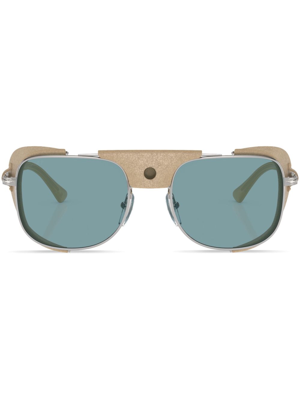 Persol Po1013sz 长方形框太阳眼镜 - 银色