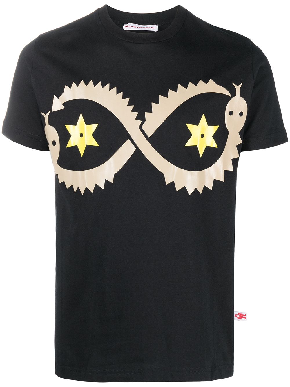 Walter Van Beirendonck Pre-Owned Snake T恤 - 黑色