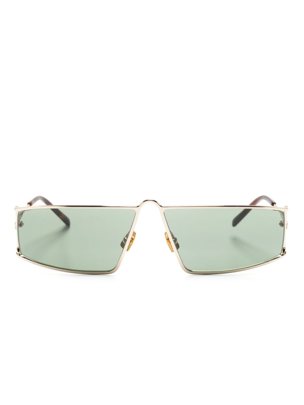 Saint Laurent Eyewear SL 606 长方框太阳眼镜 - 金色