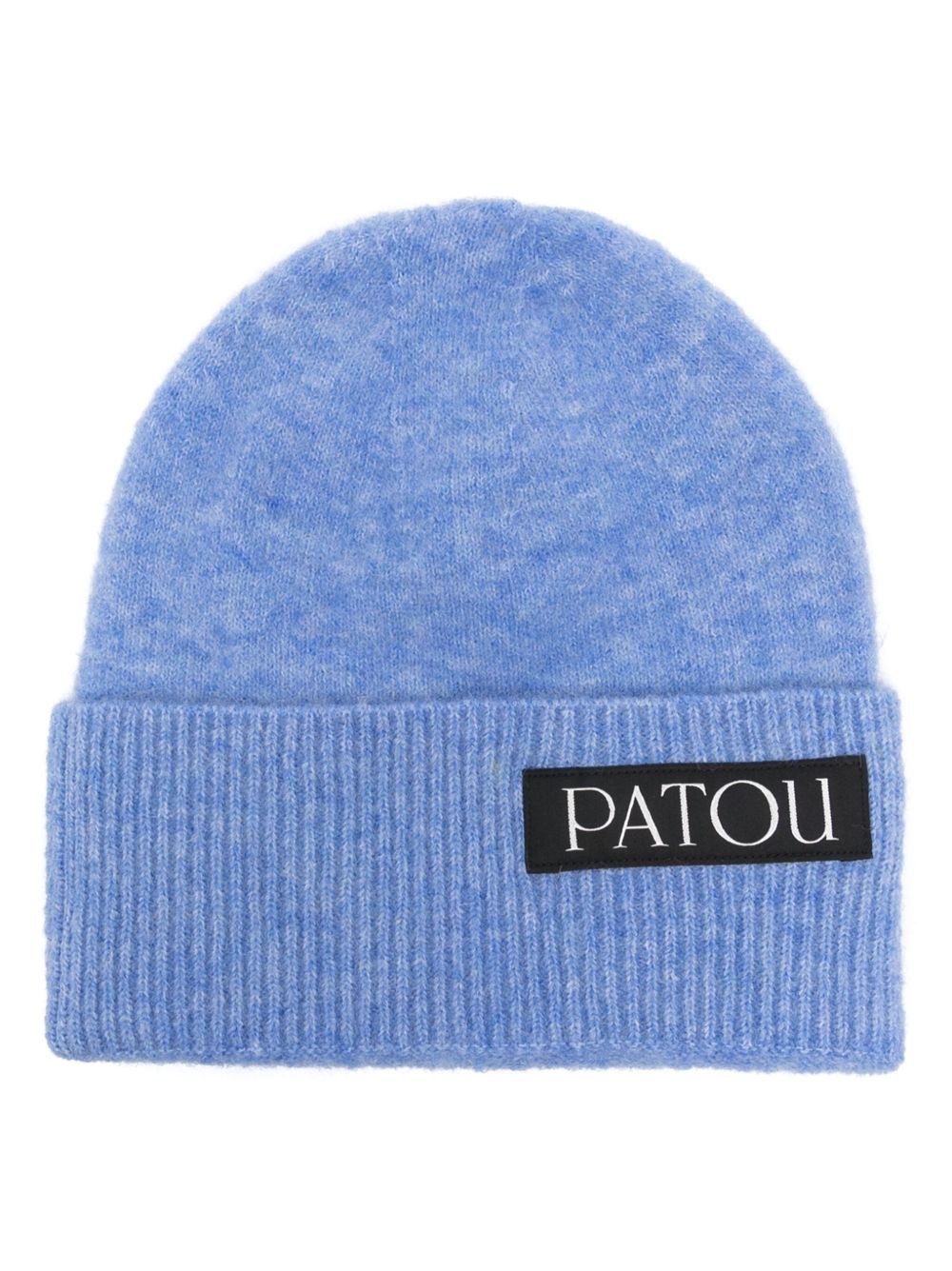 Patou 标贴羊毛套头帽 - 蓝色