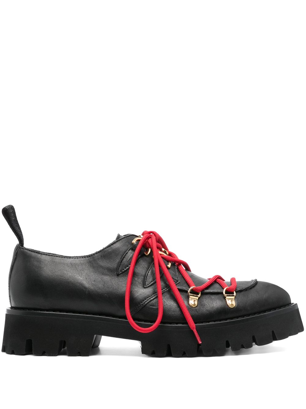 Moschino 尖头德比鞋 - 黑色