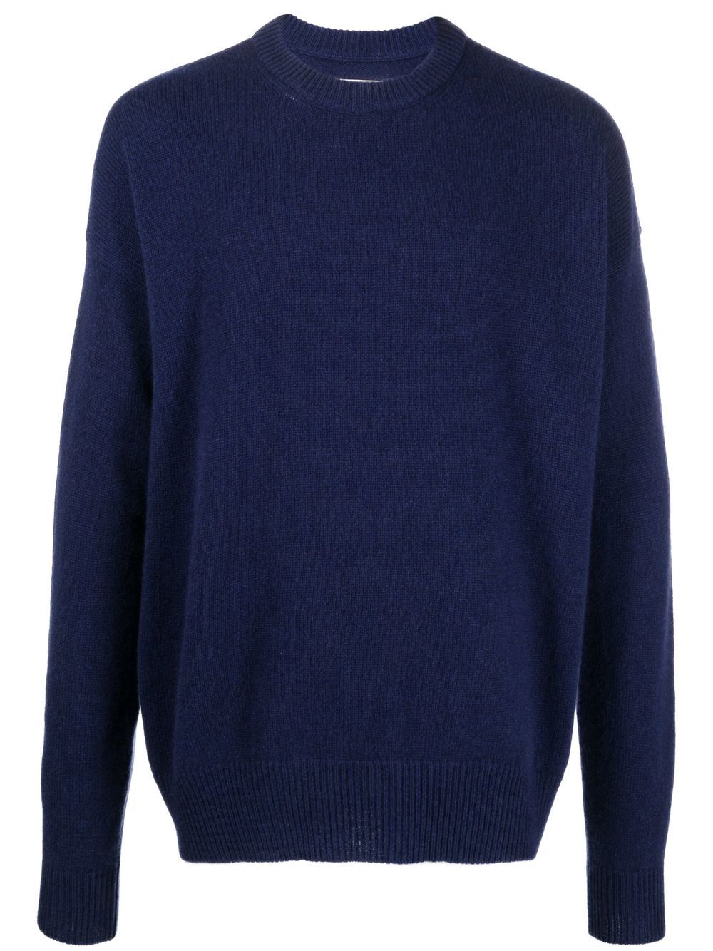 Jil Sander 羊绒圆领毛衣 - 蓝色