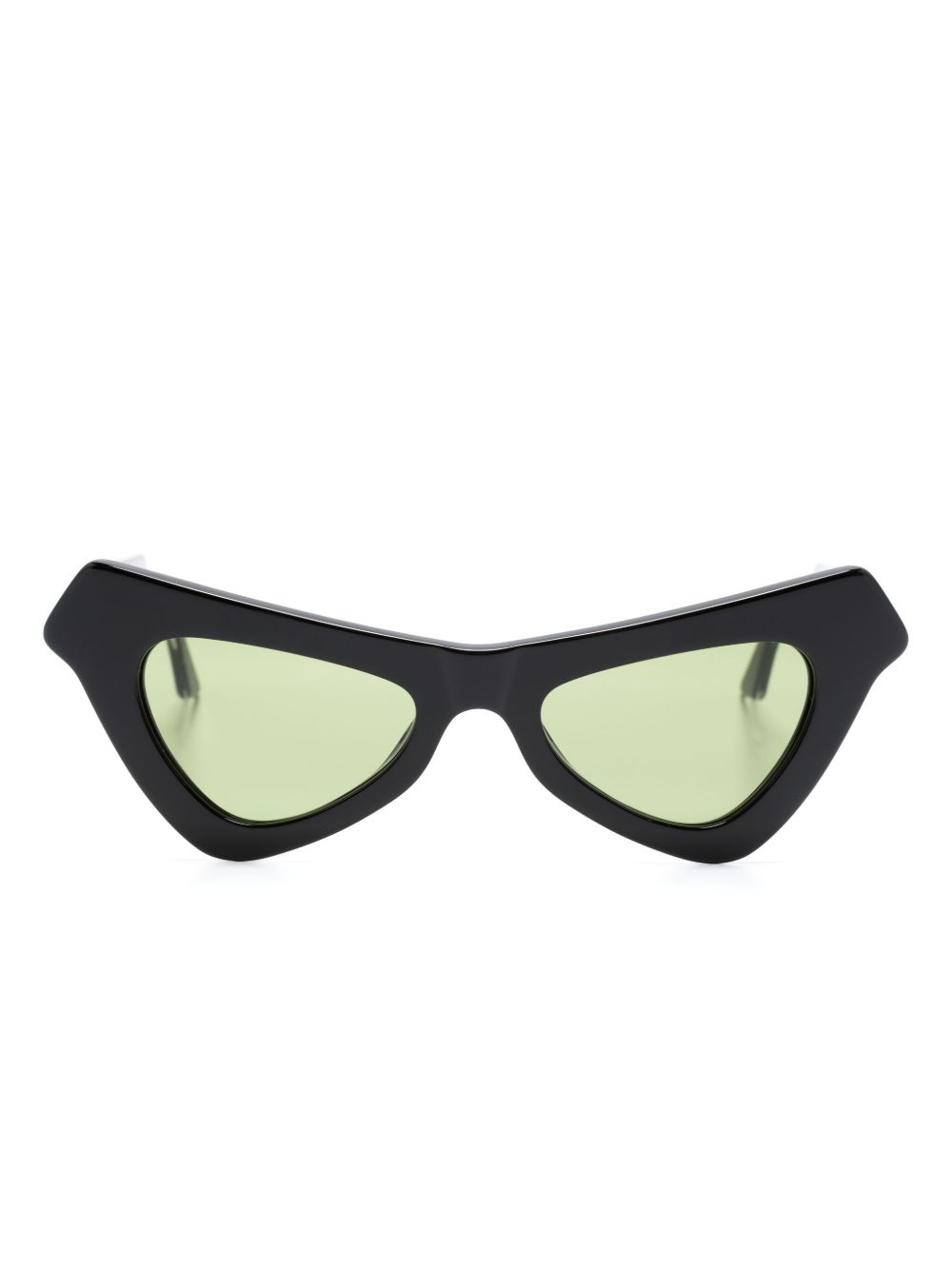 Marni Eyewear Fairy Pool logo雕刻猫眼框太阳眼镜 - 黑色