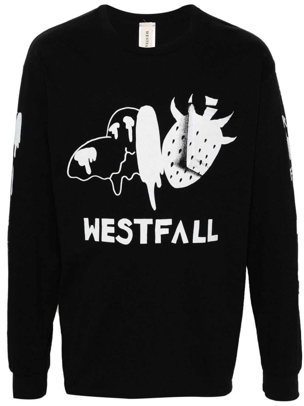 WESTFALL logo印花T恤 - 黑色