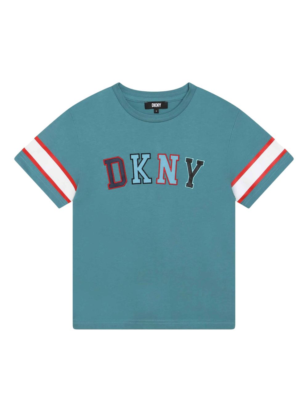 Dkny Kids 标贴T恤 - 蓝色